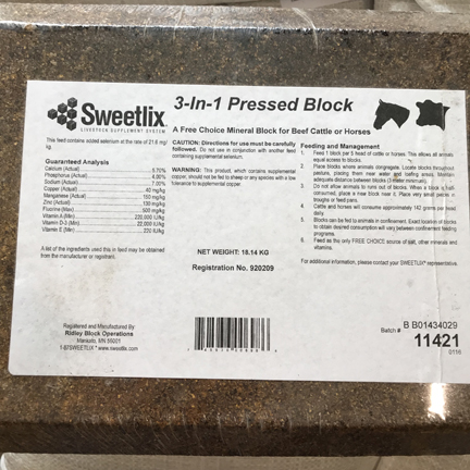 3 in 1 Pressed Block